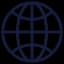 Globe icon for changing languages